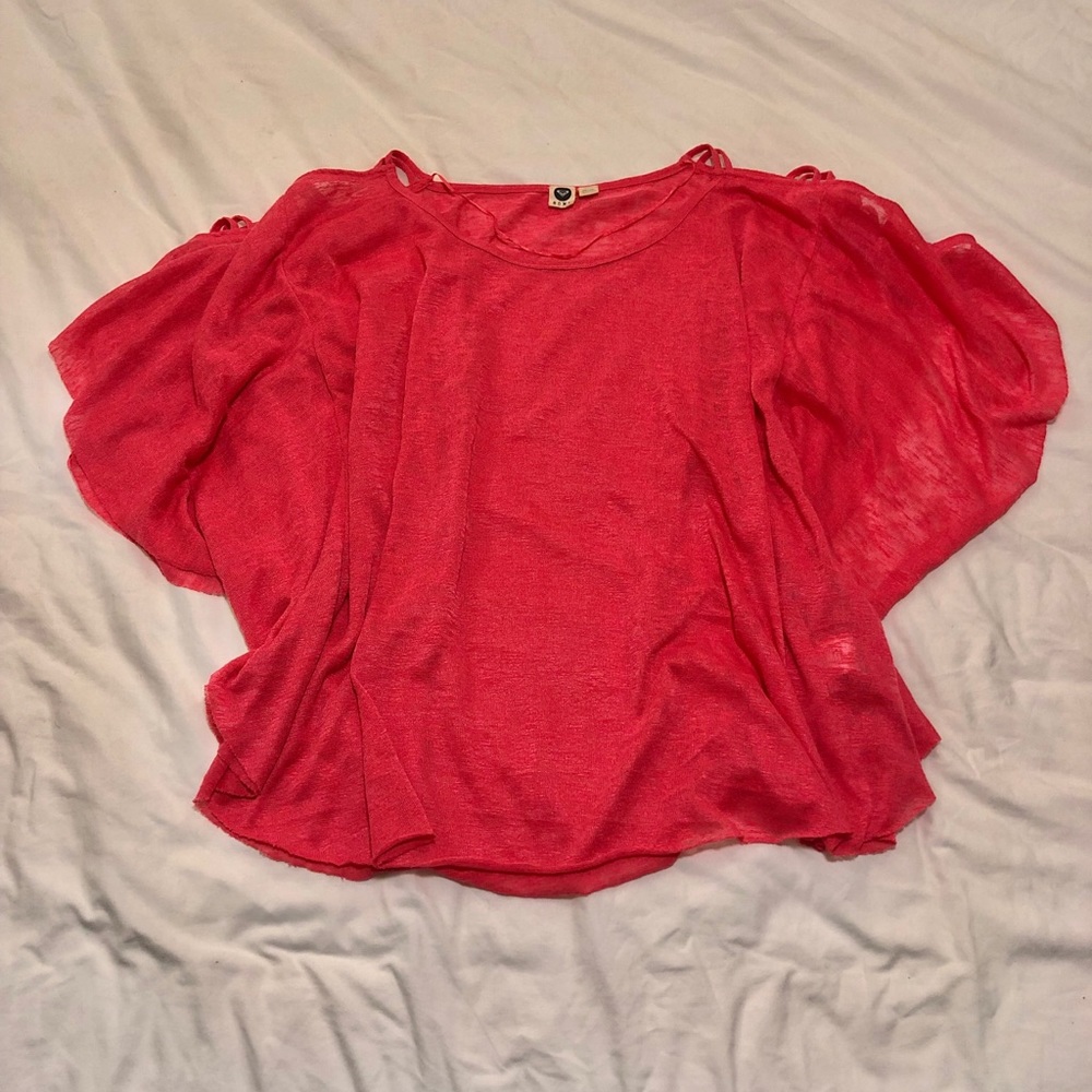 Dark Pink Roxy Swimsuit Coverup Large